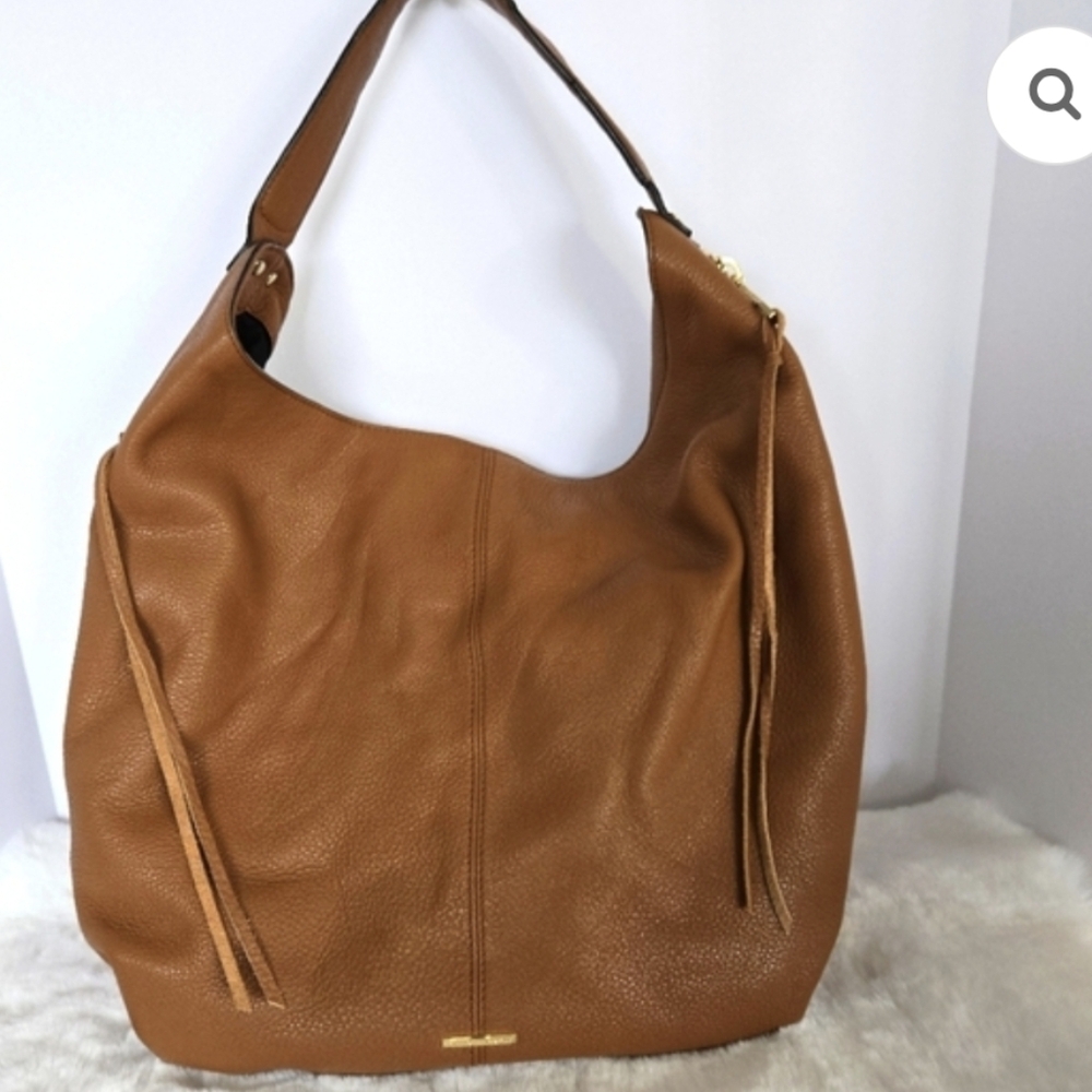 Rebecca Minkoff Bryn Large Double Zip Hobo Chestnut Brown Shoulder Bag